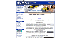 Desktop Screenshot of humax.cz